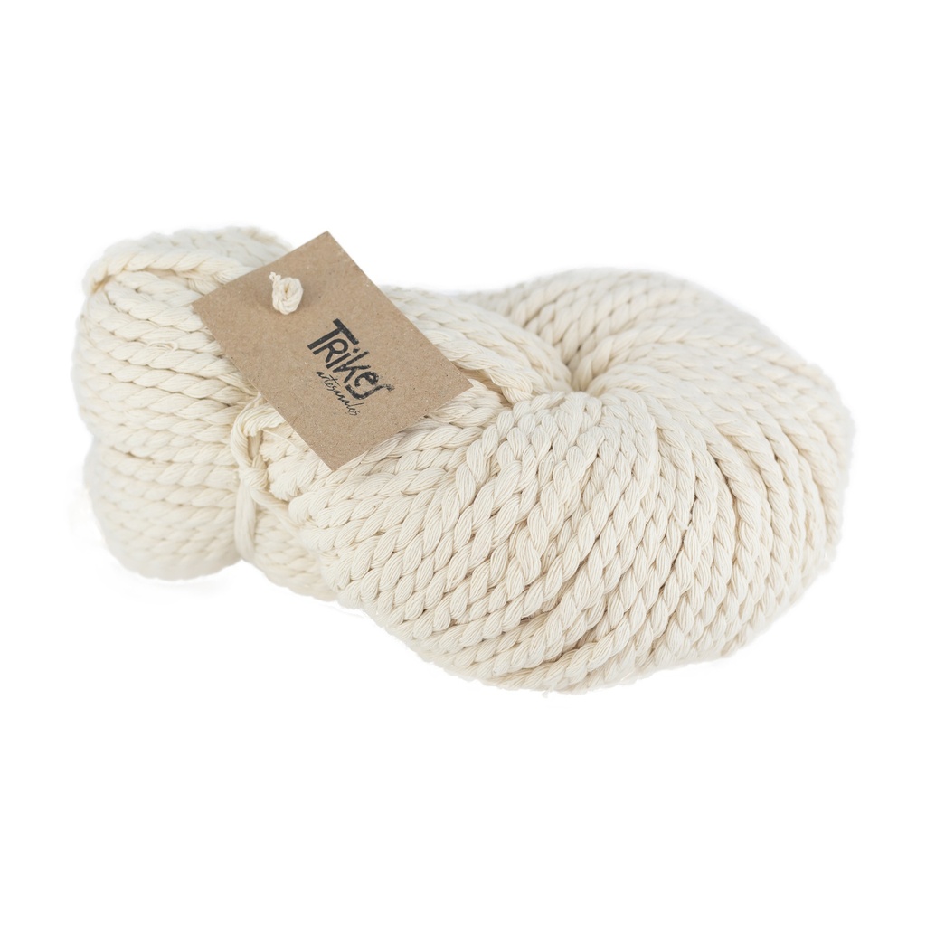 Cordón Flojo Rústico 5mm Crudo (precio x kg)