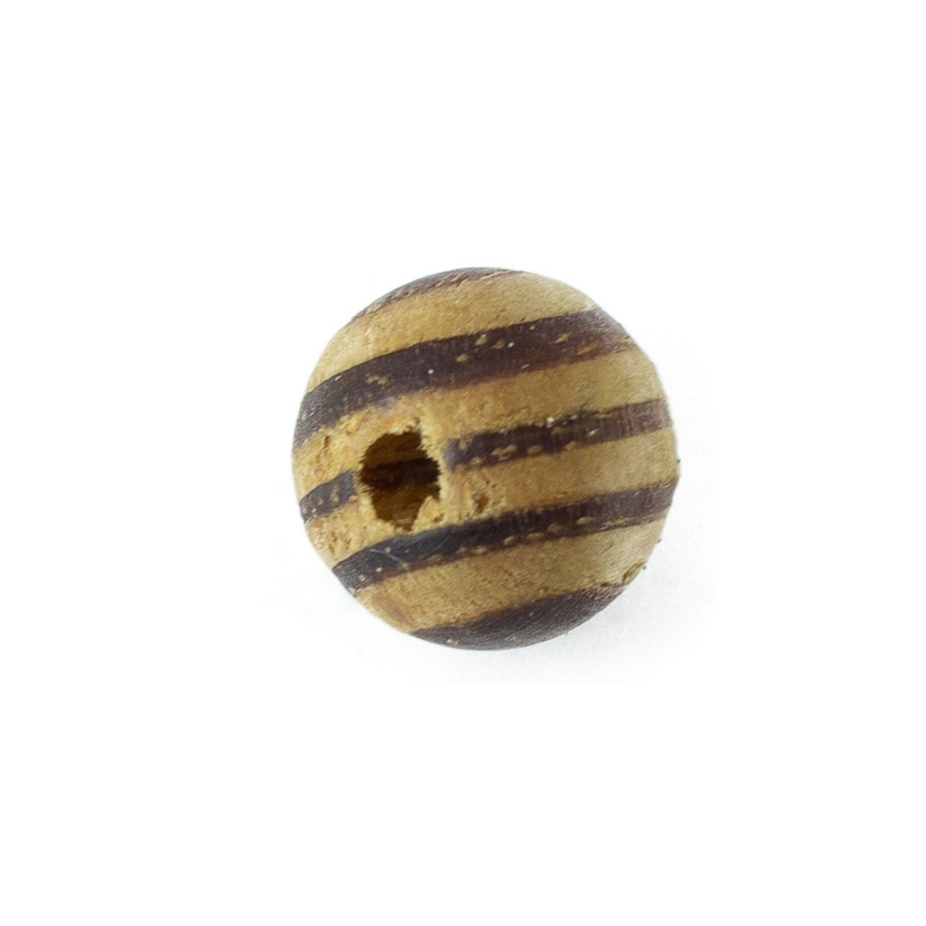Cuentas de Madera Rayada 