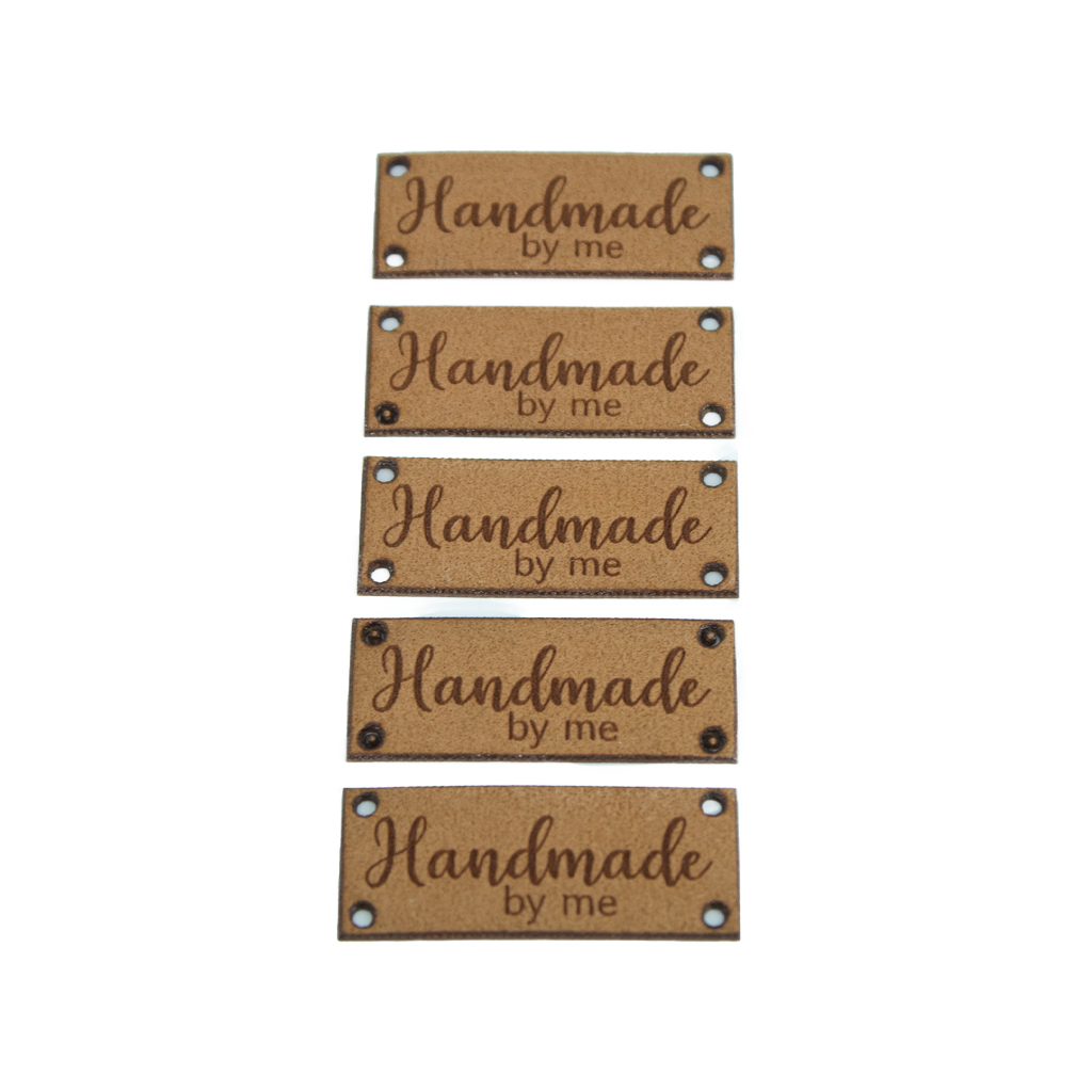 Etiqueta "Hand Made" Imit. Piel