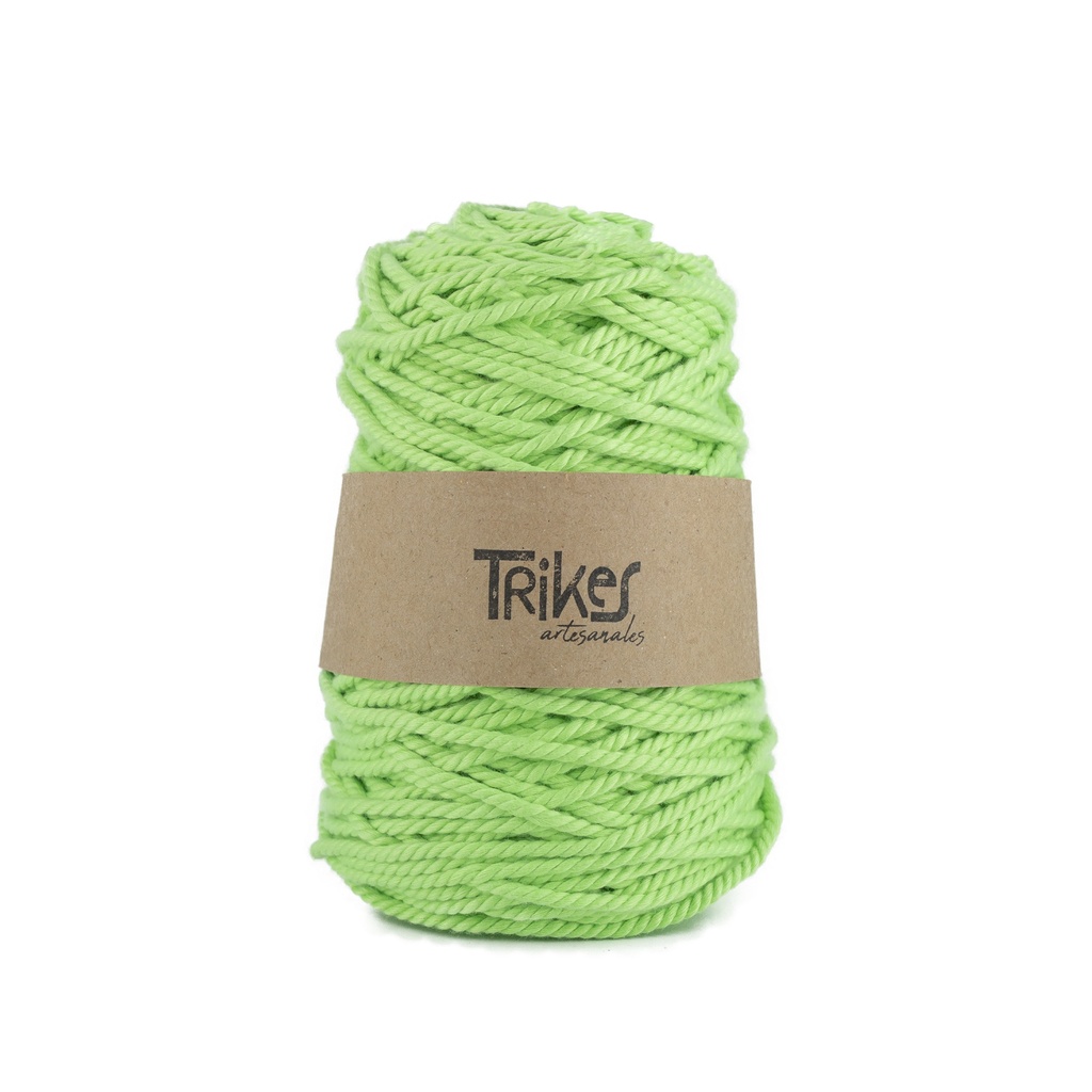 Cordon Soft 3 Cabos 4mm Verde Limon