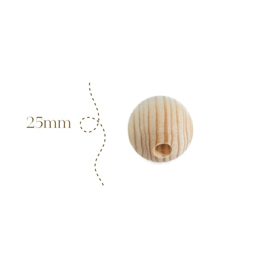 Cuentas de Madera Natural